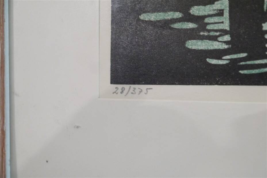 Swedish lithograph by Ake Holm