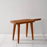1950s Scandinavian stool in solid larch