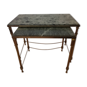 Tables gigognes en laiton