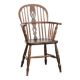 Antique English lowback Windsor chair with beautiful patina