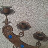 Large bronze candelabrum from the 19th century.