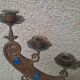 Large bronze candelabrum from the 19th century.