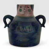 Robert and Jean Cloutier, anthropomorphic vase with a female face, circa 1958–1965.