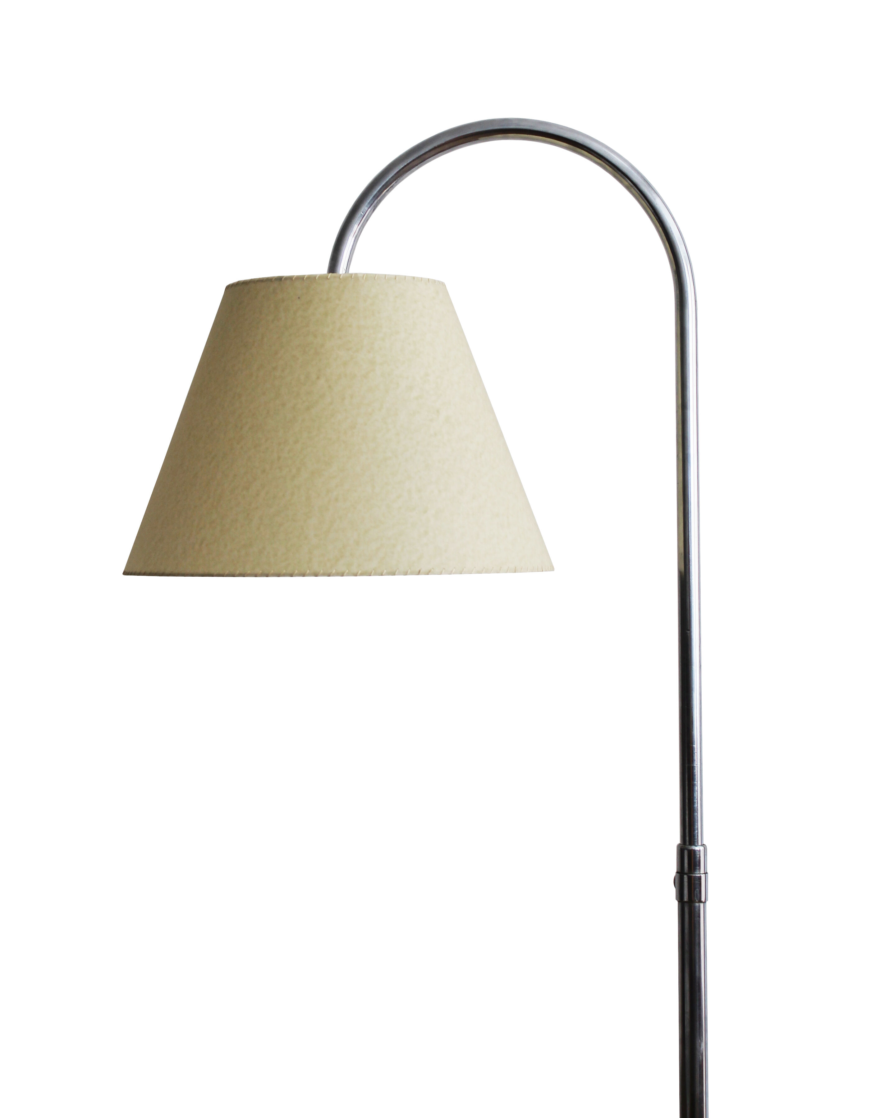 Bauhaus chromed floor lamp from Slezak 1930