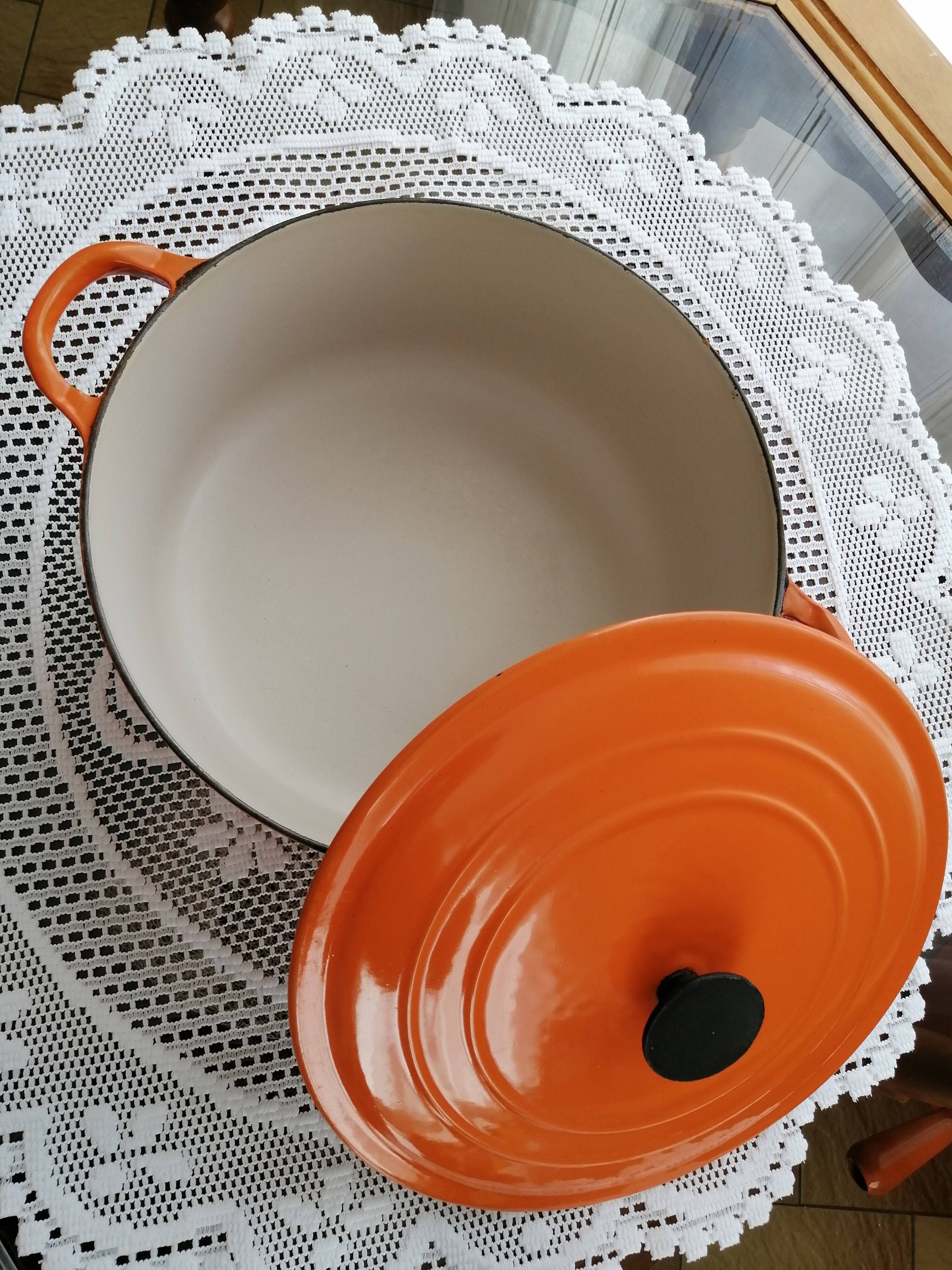 Le Creuset cast iron casserole dish