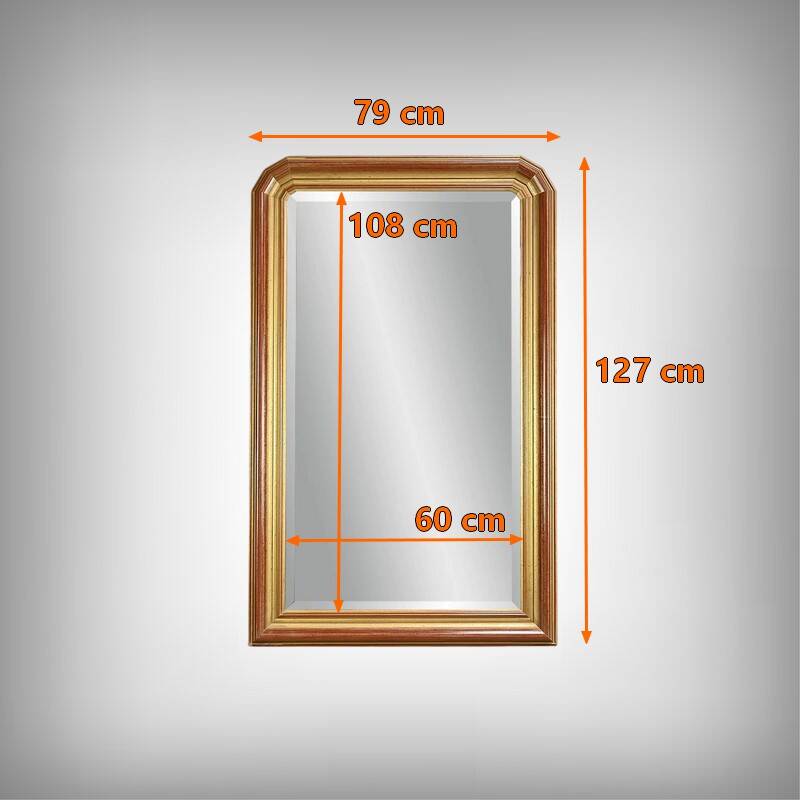 Large Gilded Wooden Mirror – 1980