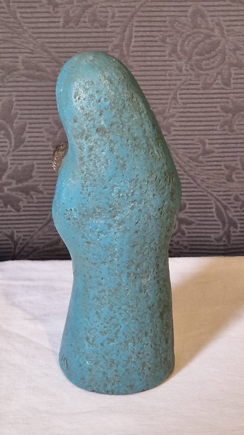 Virgin and Child in polychrome sandstone