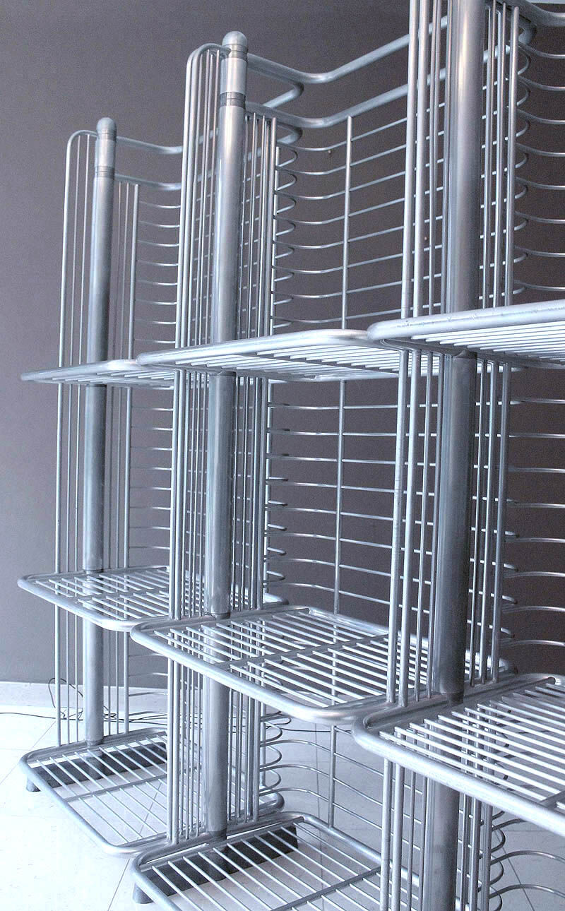 Industrial art deco vintage shelf, 40s