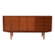 Vintage Scandinavian Teak Sideboard with Striking Grain