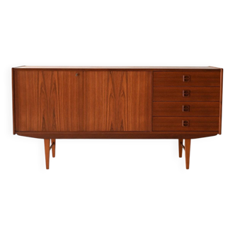 Buffet scandinave vintage en teck au grain remarquable