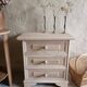 Renovated raw bedside table with 3 drawers