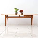 Grande table basse en teck par Torbjorn Afdal pour Haug Snekkeri