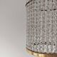 Set of 3 cylindrical crystal chandeliers in mid-century modern style attributed to Lobmeyr.