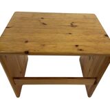 Vintage pine wood nesting tables  mimiset side tables set of 3