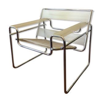 B3 Wassily armchair in scoubidou by Marcel Breuer