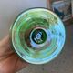 Vase en verre soufflé vert