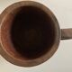 Midcentury Cubist XXXL Cup in West African Monoxyl Wood