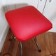 Vintage 60s folding stool Branbantia chrome and red skai