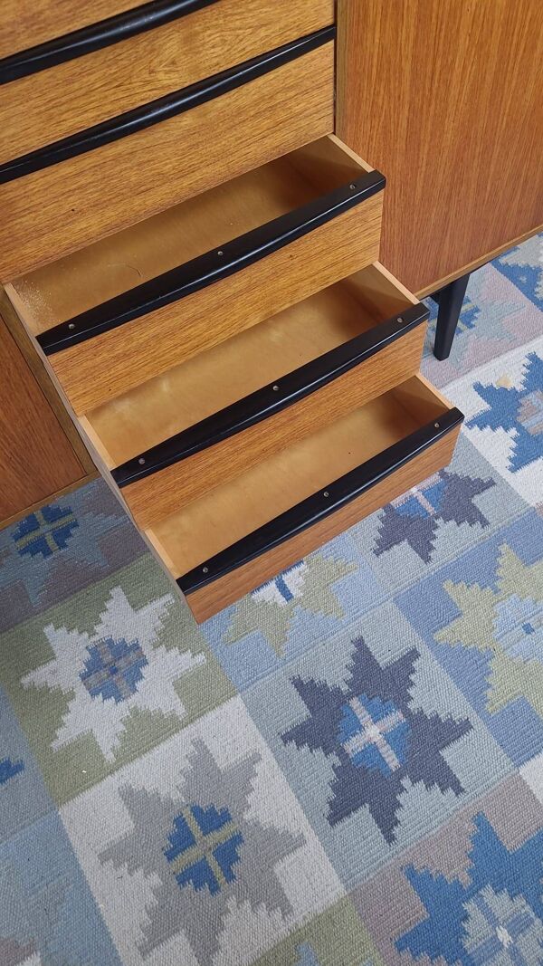 Buffet mini enfilade scandinave en teck, Danemark années 1960