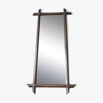 Miroir en rotin