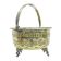 Eclectic sugar bowl, silver-plated brass, Germany, early 20th century