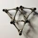 Chrome metal candle holders. Set of 3.