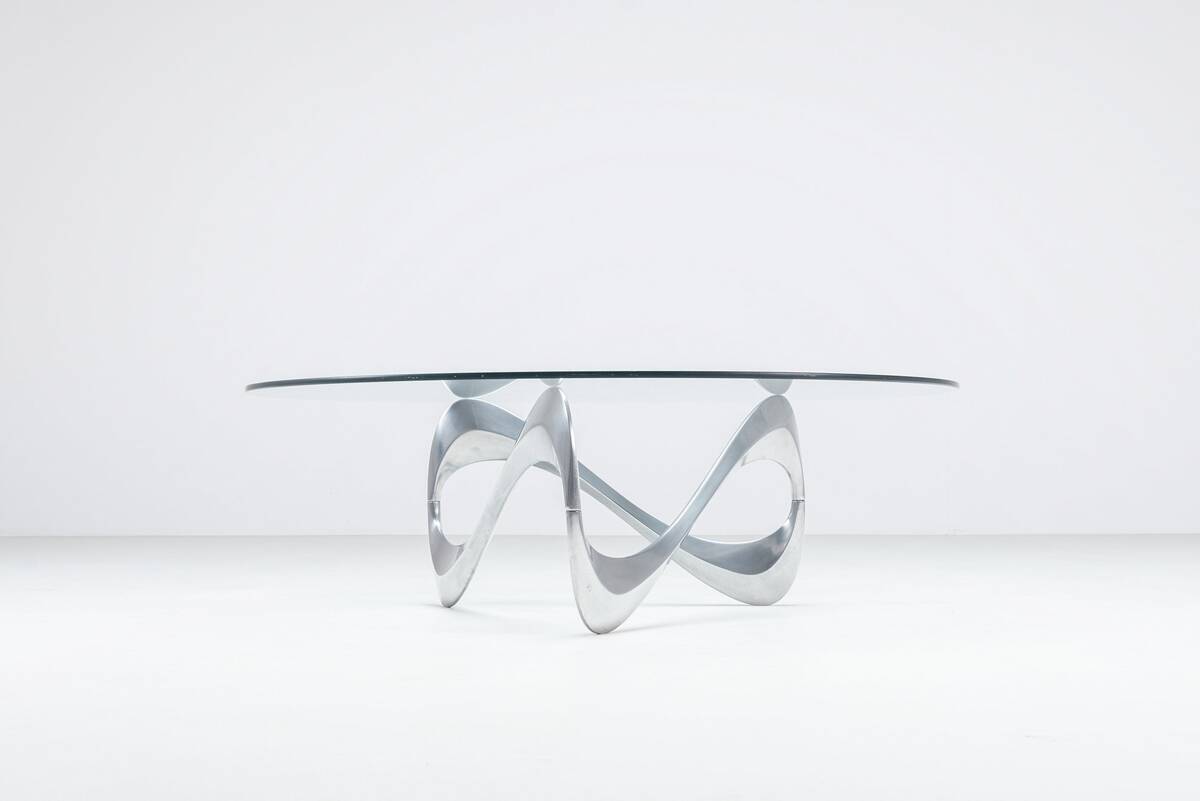 Knut Hesterberg model Snake coffee table Ronald Schmitt Germany 1965