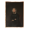 Tableau ancien portrait dame de qualité école Française début XIXème