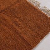 Plain Moroccan Brown Rug - 257 x 164 cm