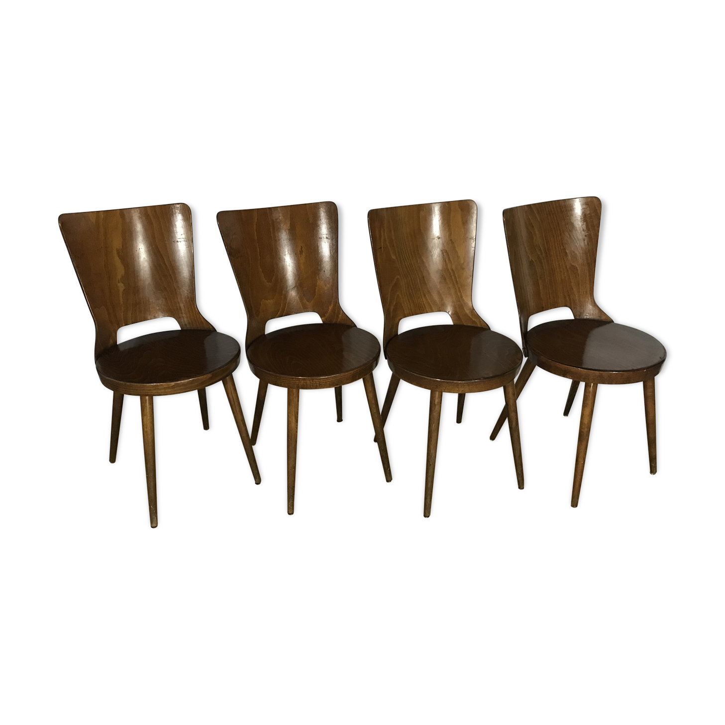 4 vintage Bistro chairs Baumann Mondor