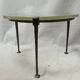 Coffeetable in bronce and crystalglass by Lothar Klute