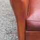 Art deco leather club chair from the 1930s