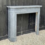Half-moon Louis XVI Style Fireplace In Turquin Blue Marble Circa 1900
