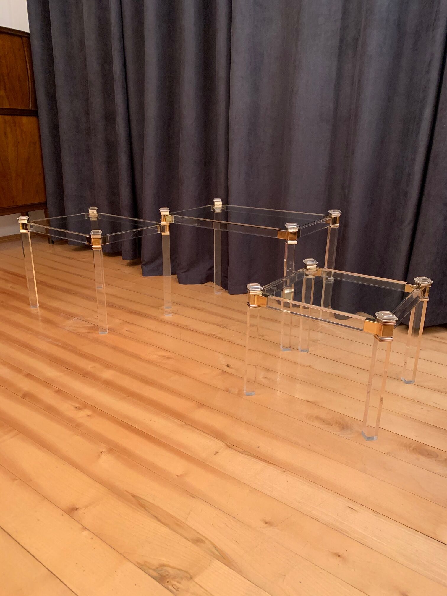 Set of 3 nesting tables, Orsenigo, Italy, 1970s