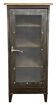Armoire en fer industriel avec porte en maille, années 1960