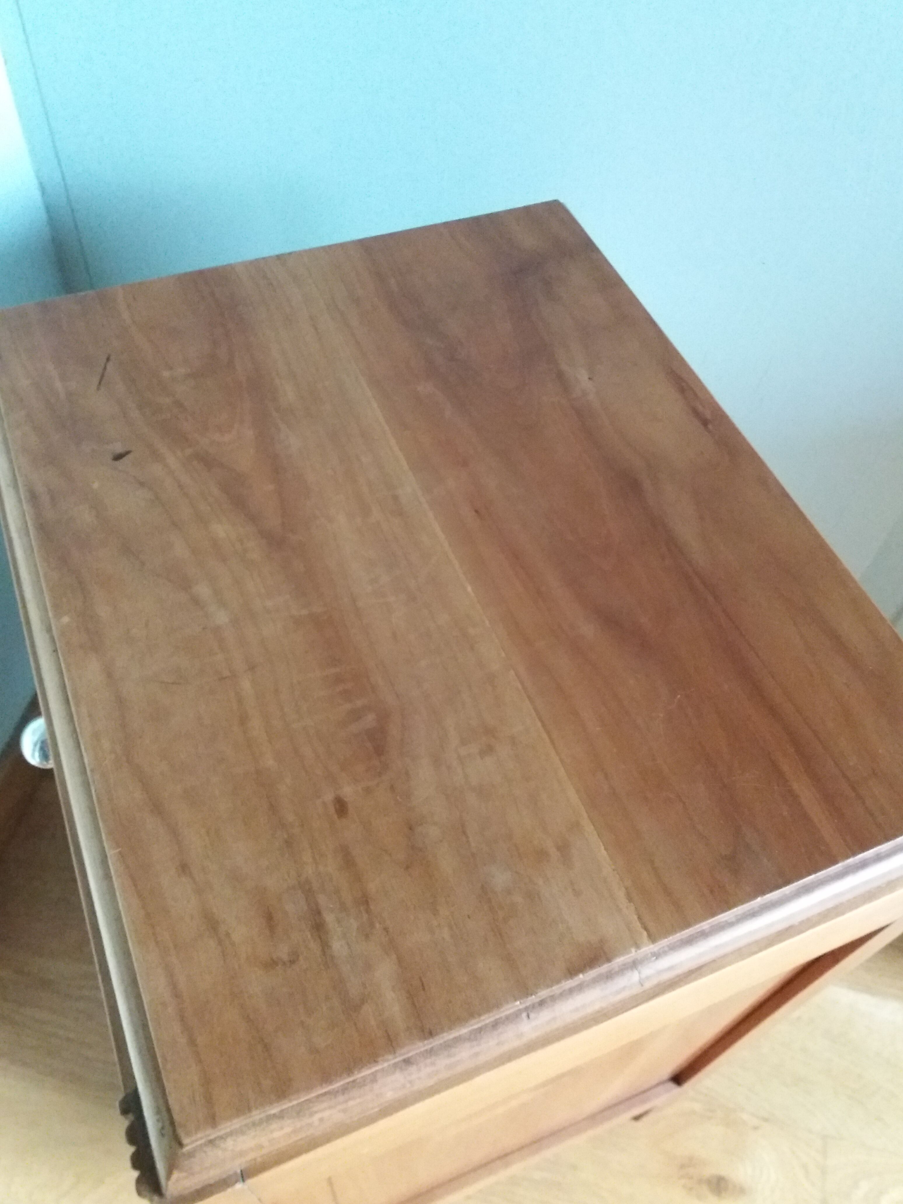 Art deco wooden bedside table