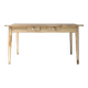 Painted Wooden Farm Table with Tapered Legs, France 1800s