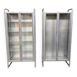 2 vitrines médicales italiennes vintage de profa - padoue