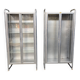 2x vintage italian medical display cabinets from profa - padua