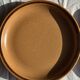 11 assiettes à dessert en grès liseré brun Sarreguemines