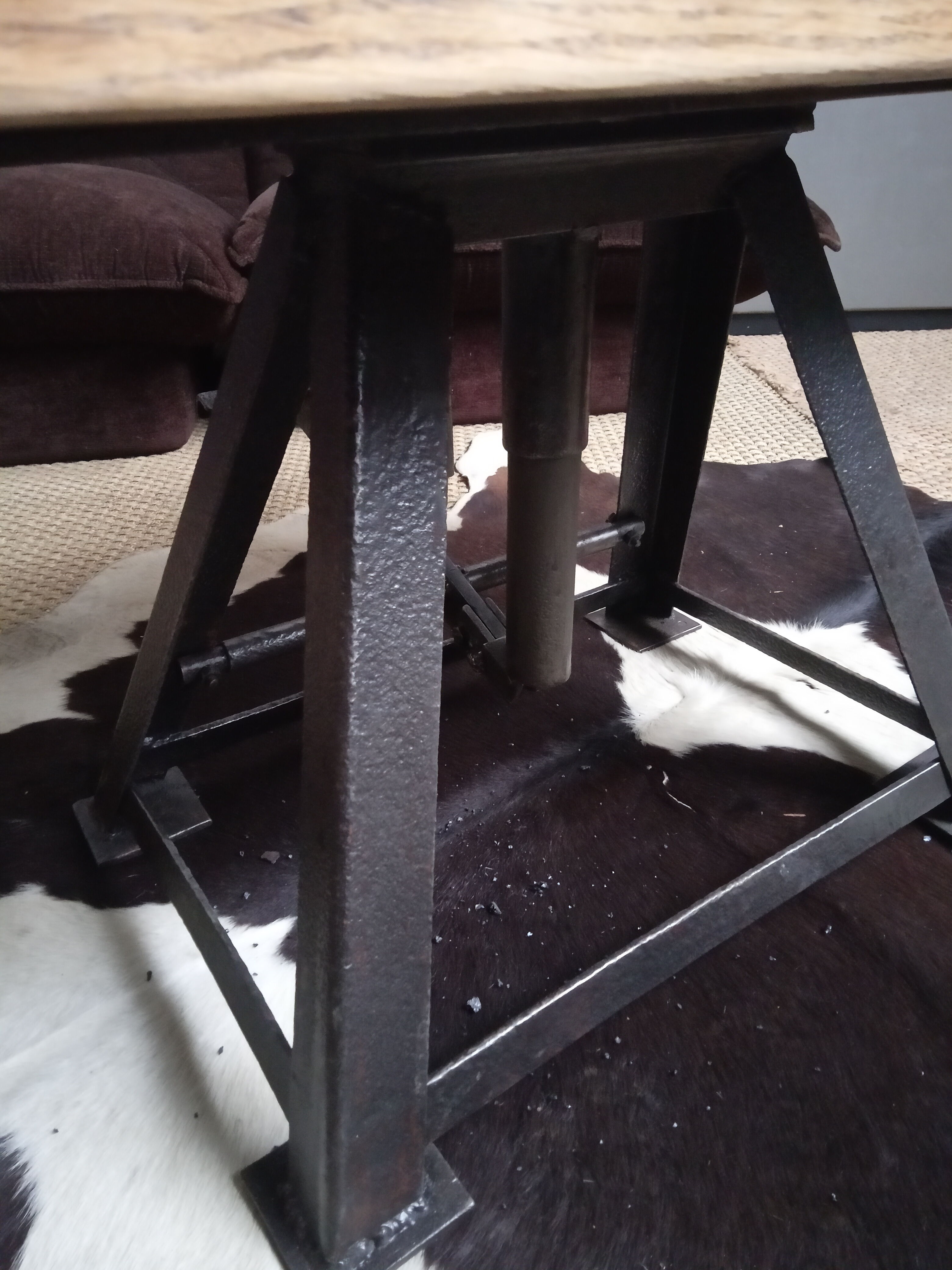 Industrial coffee table