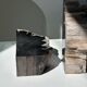 Black petrified wood bookend H17 L17 P6