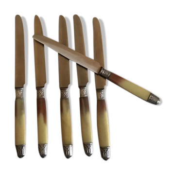 Set of 6 knives 40s
