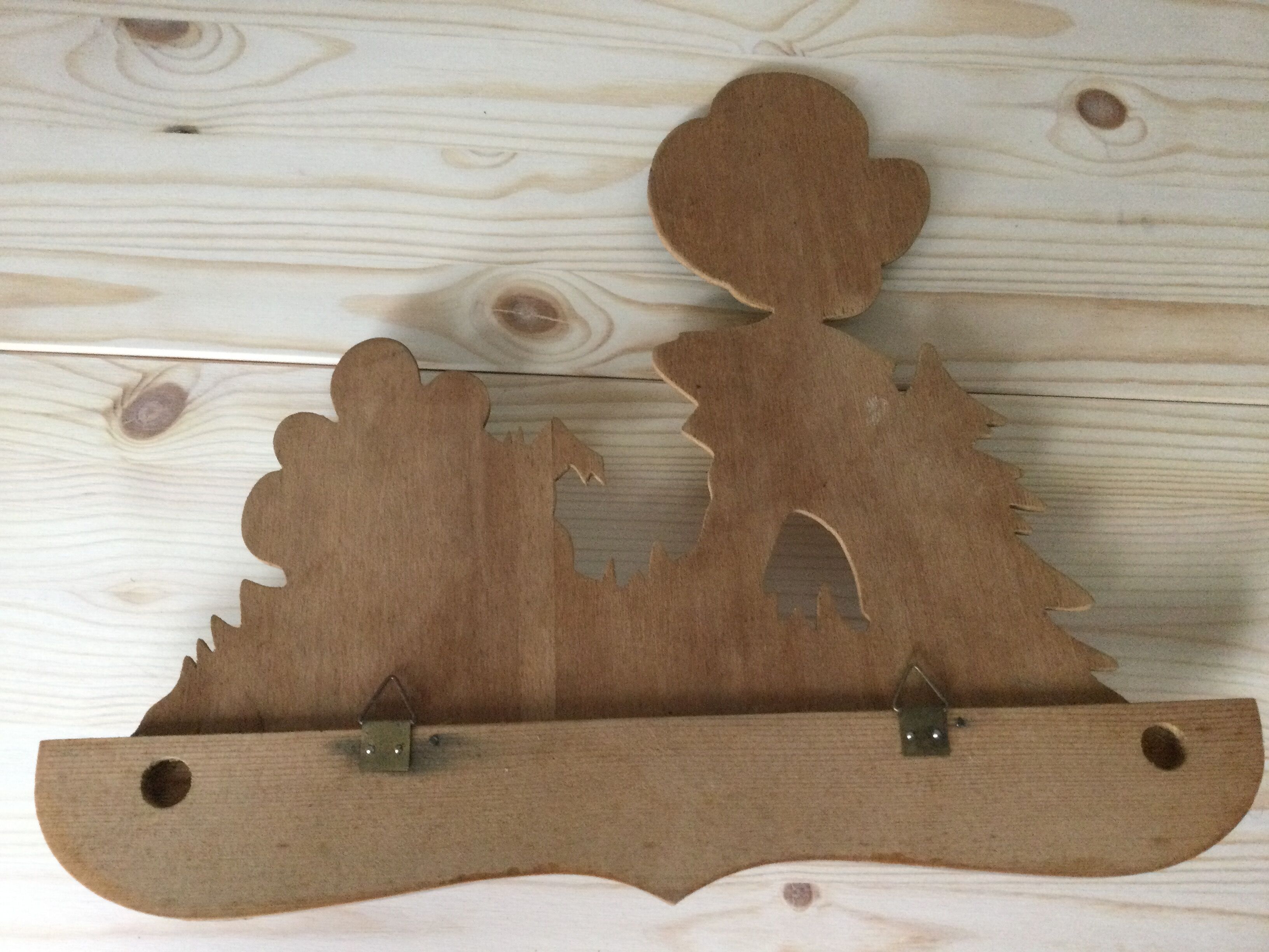 Child wall hooks - Mr. walking his small dog