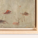 Colorful art déco flower bouquet, 53 x 68 cm