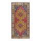 Vintage Turkish Oriental Rug. 100% Wool. Unique Hand Knotted Village Rug