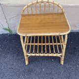 Rattan basket bed & bedside