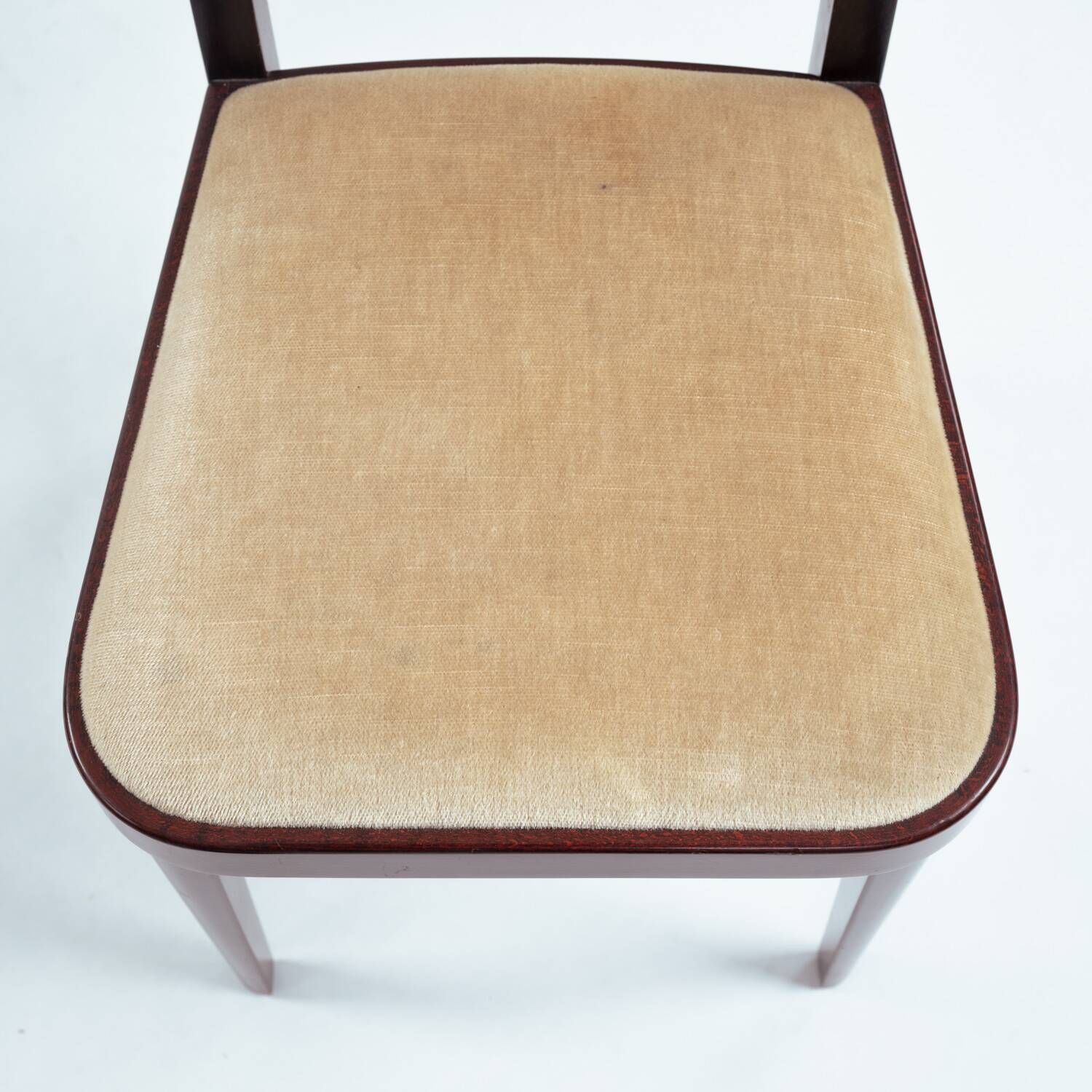 Thonet High Back Velvet Chairs No. 567 by Otto Prutscher