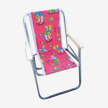 Retro vintage folding chair for kids