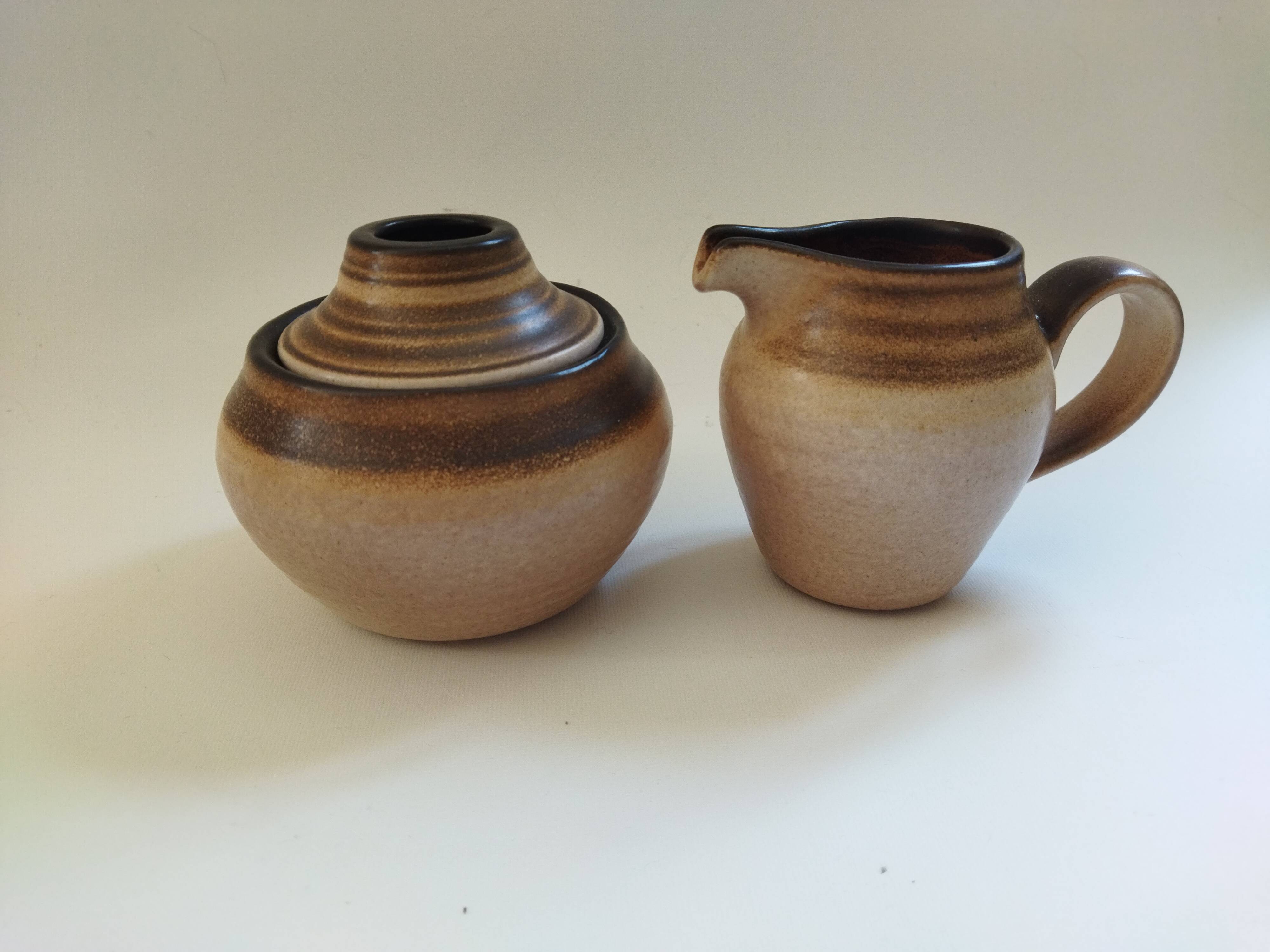 Vintage Salins sugar bowl and creamer